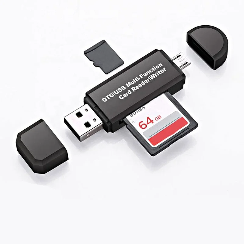 

Горячая Распродажа USB 2,0 3 в 1 micro usb otg кардридер совместимый-SD TF мульти кардридер ридер для планшетов