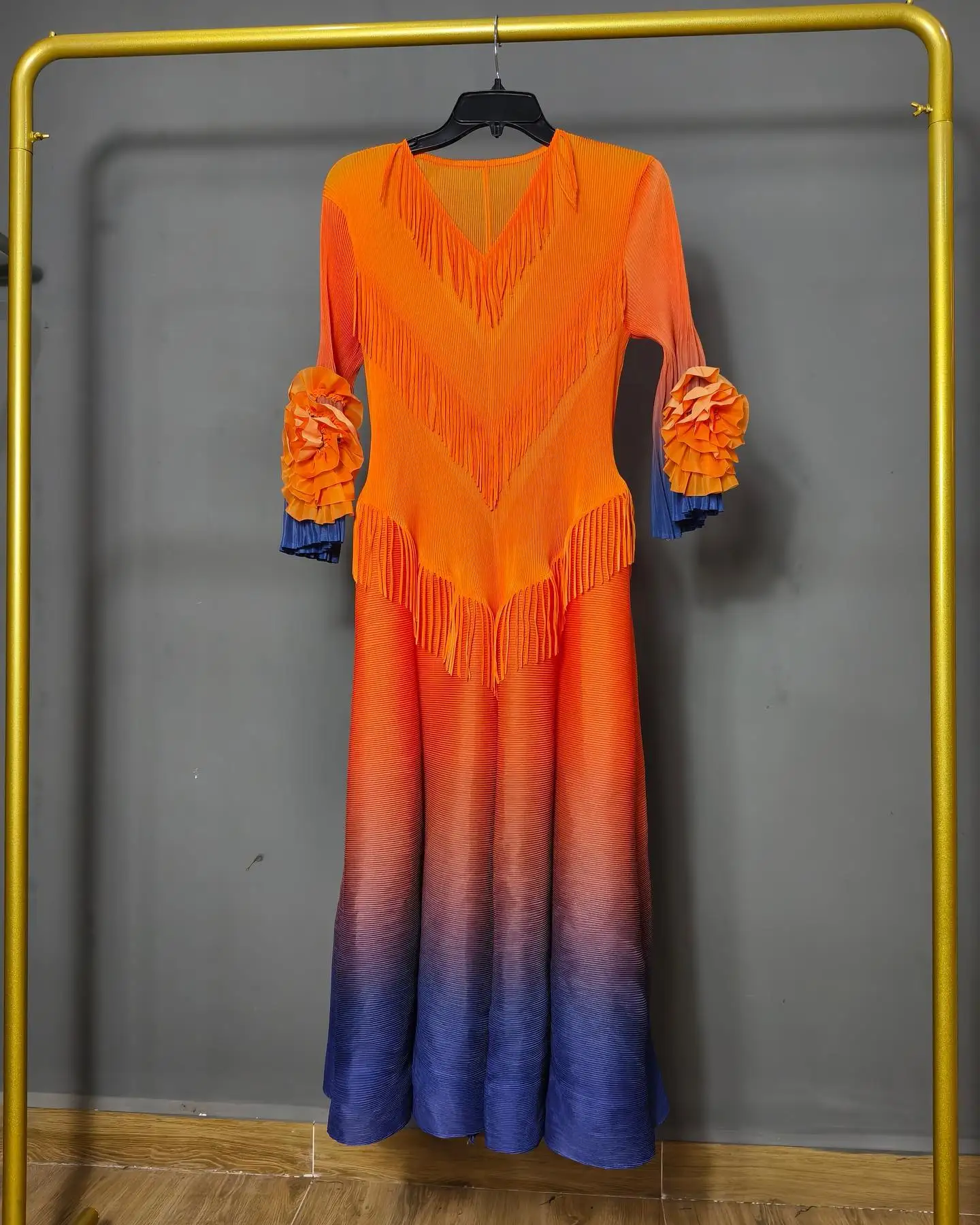 Женское плиссированное платье миаке ANLAN роскошные вечерние платья-трапеции с