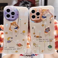 sailor moon blu ray rhinestones phone cases for iphone 13 12 11 pro max mini xr xs max x back cover