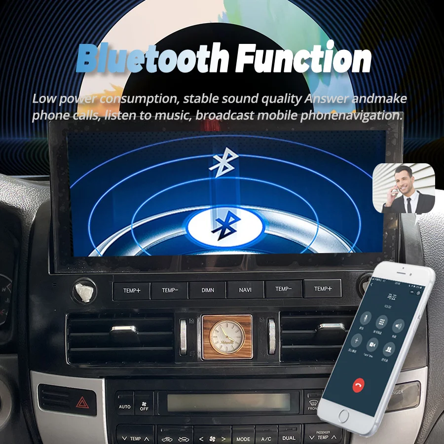 12 3 &quotAndroid экран беспроводной Carplay для Toyota Prado 120 2003-2009 Lexus Gx470 GPS Navi Автомобильный