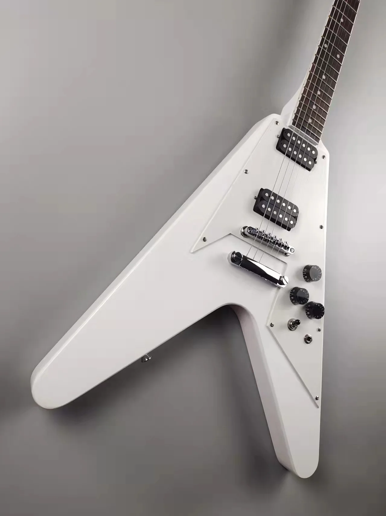 

White Flight V, mahogany, silver parts, stock, quick free shipping