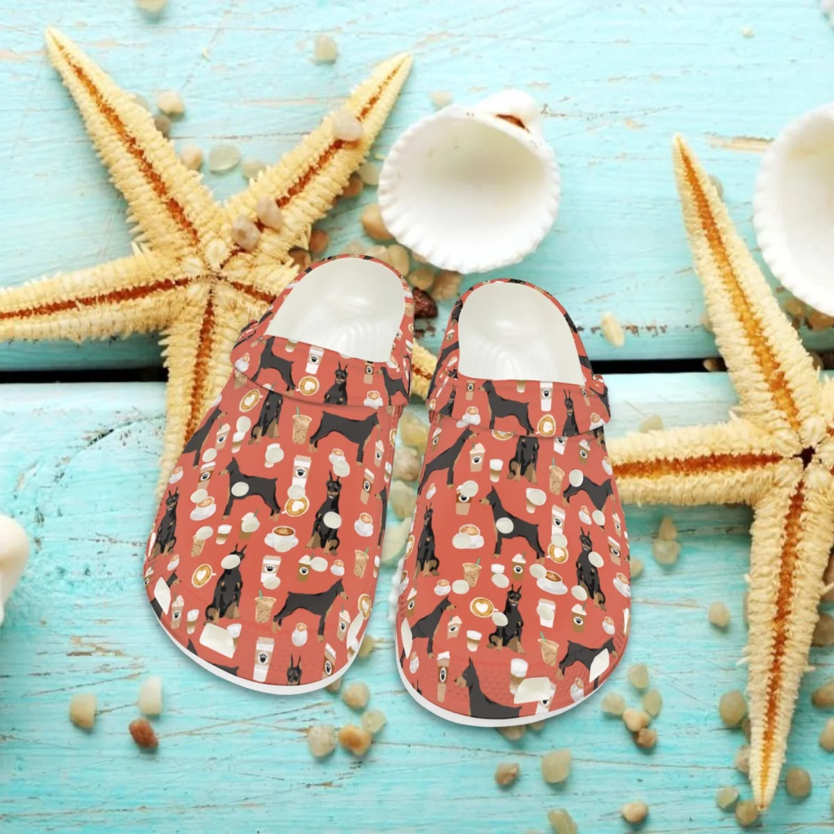 

Nopersonality Dachshund Pattern Slippers Adults New Breathable Massage Foot Slippers Ladies Comfortable Decompression Sandals