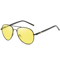 anti glare polarized sunglasses men metal car driver night vision sunglasses goggles night driving glasses auto accessories