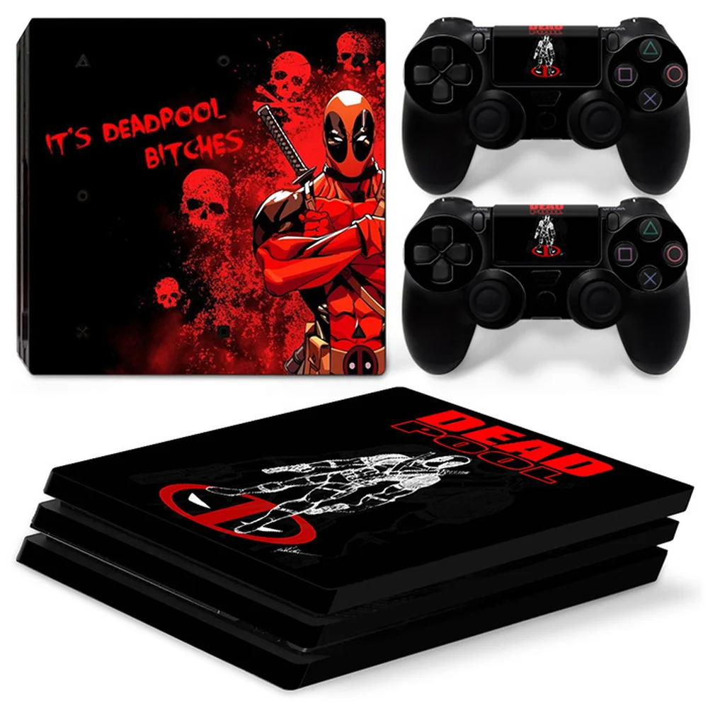 

Виниловая наклейка для PS4 Pro Deadpool из ПВХ, наклейка для консоли, контроллеры DualSense, пылезащитная Защитная Наклейка