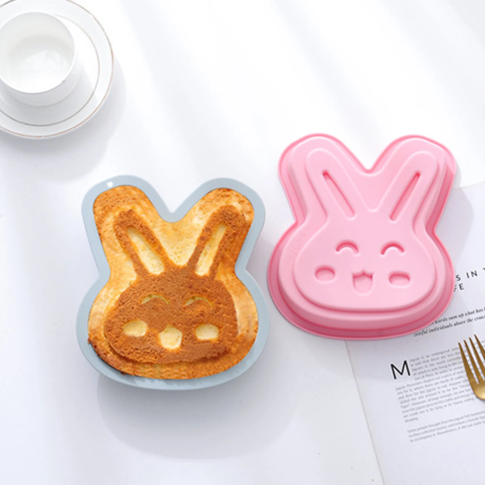 

Cookie Cutters Mold Easter Bunny Ear Biscuit Embossing Mould Dessert Baking Silicone Mold for Cake Cutting Die Baking Accessorie