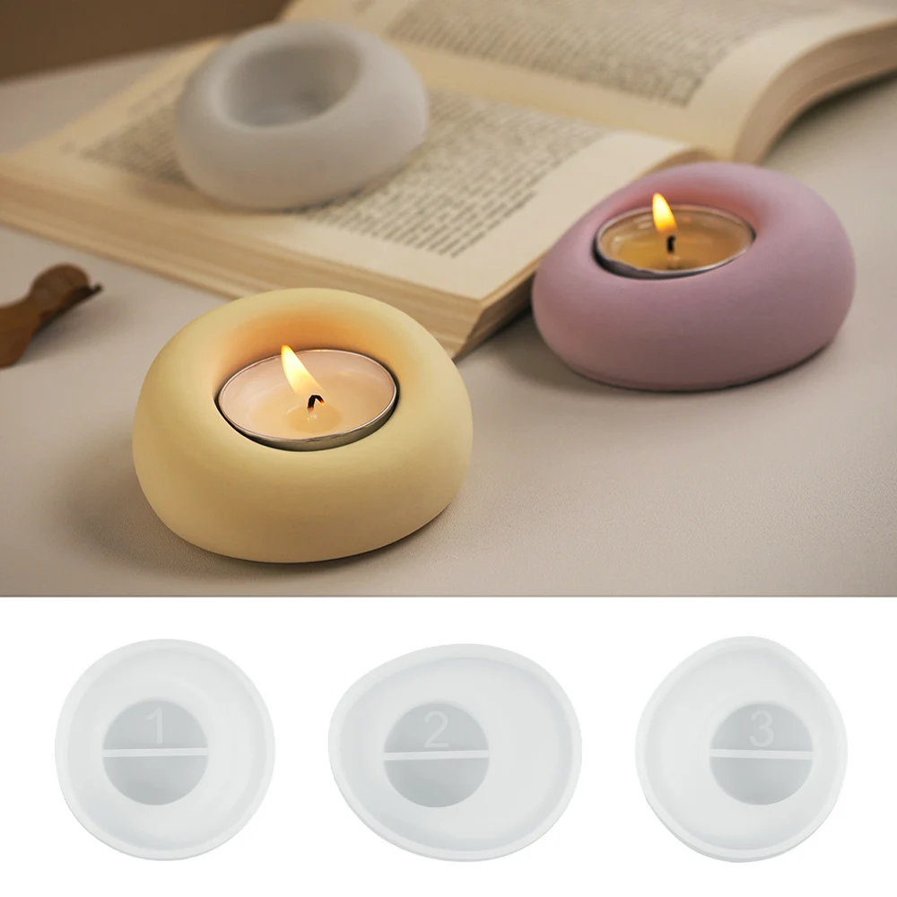 Асимметричный пузырьковый подсвечник силиконовая форма сделай сам Круглый