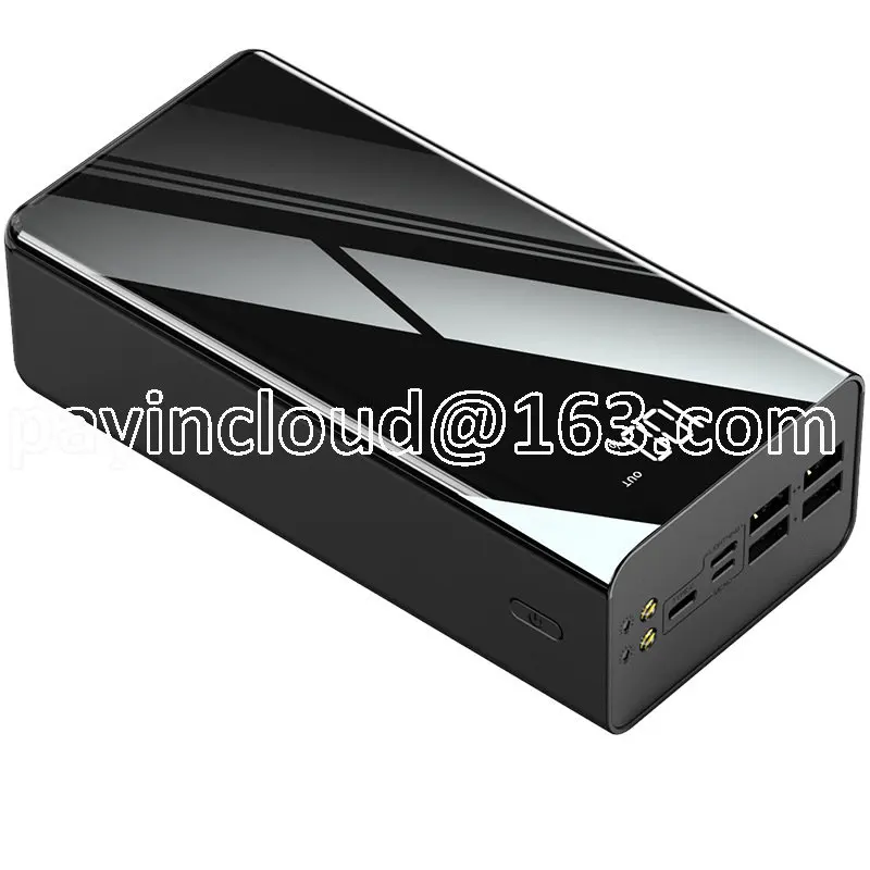 

One Piece Dropshipping Super Capacity 50000 MA Full Mirror Power Bank Digital Display Fast Charging Mobile Power Supply