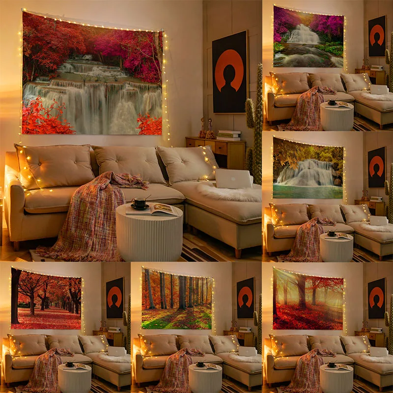 

Гобелен абстрактный Горный пейзаж домашний эстетический гостиная Настенный декор подвесной фон ткань