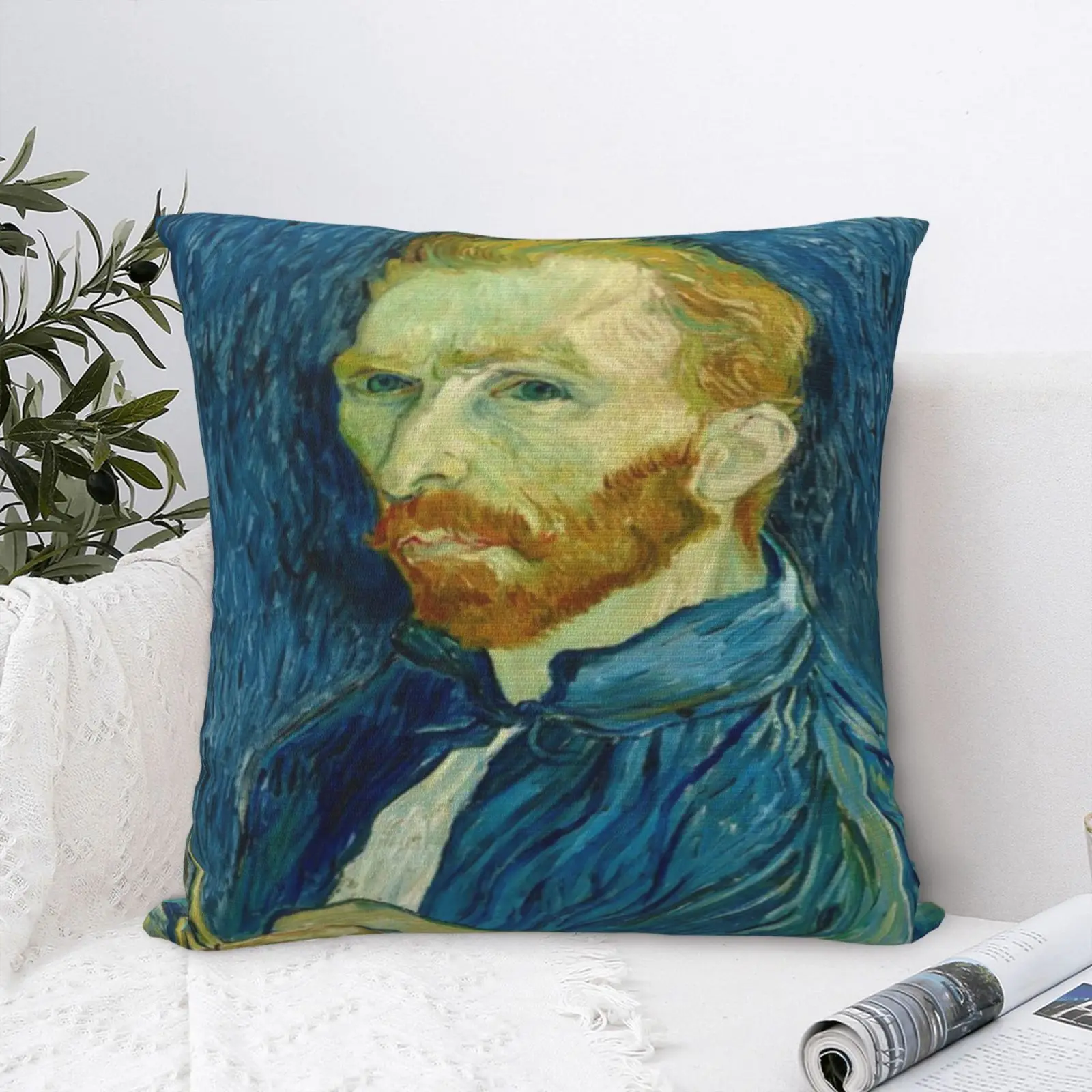 Картина маслом Ван Гога 4 наволочки аниме Подушка большие подушки Декор домашняя