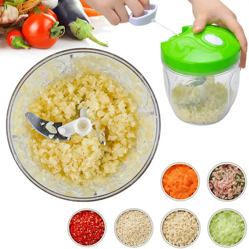 

Food Processor Onion Garlic Chopper for Kitchen Green 900ml