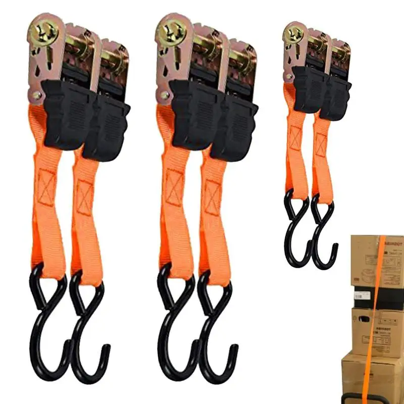 

Cargo Fastening Belt 6pcs Lashing Straps Heavy Duty Tool For Boating Driving Outing Travelling Gift For Drivers Travel Bicycle