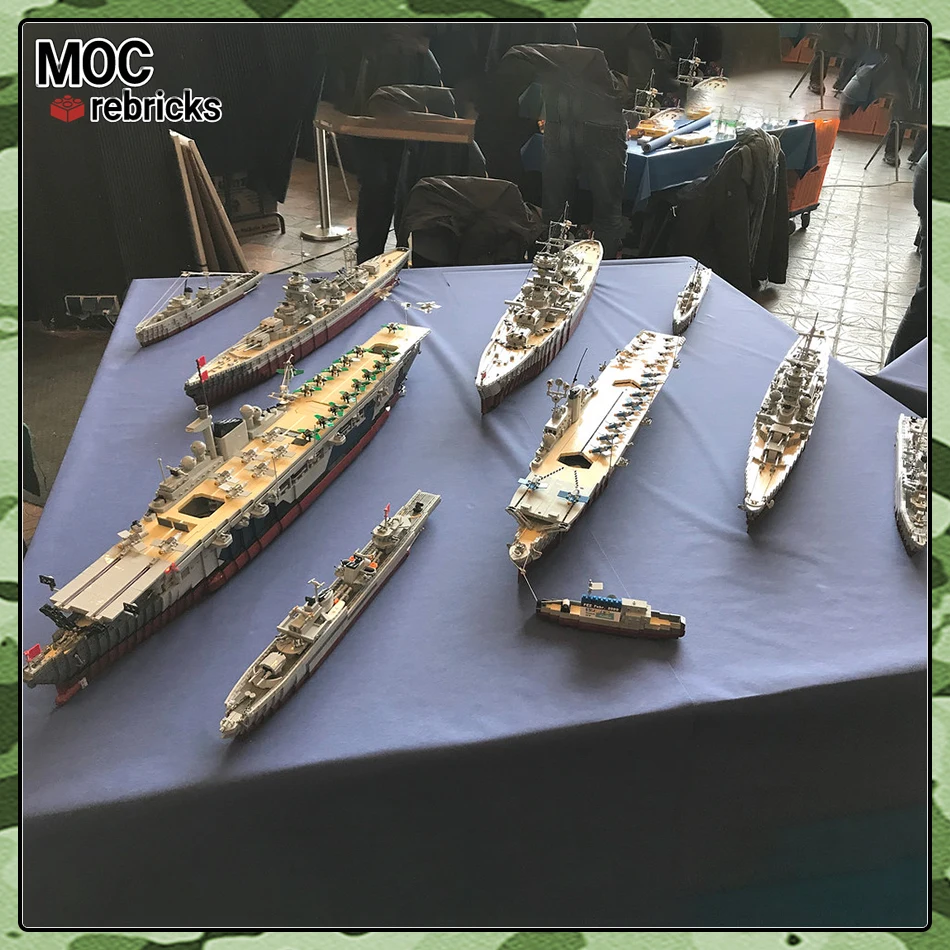 WW2 Военный Graf Zeppelin Авиационный военный корабль Немецкая военная война Оружие MOC