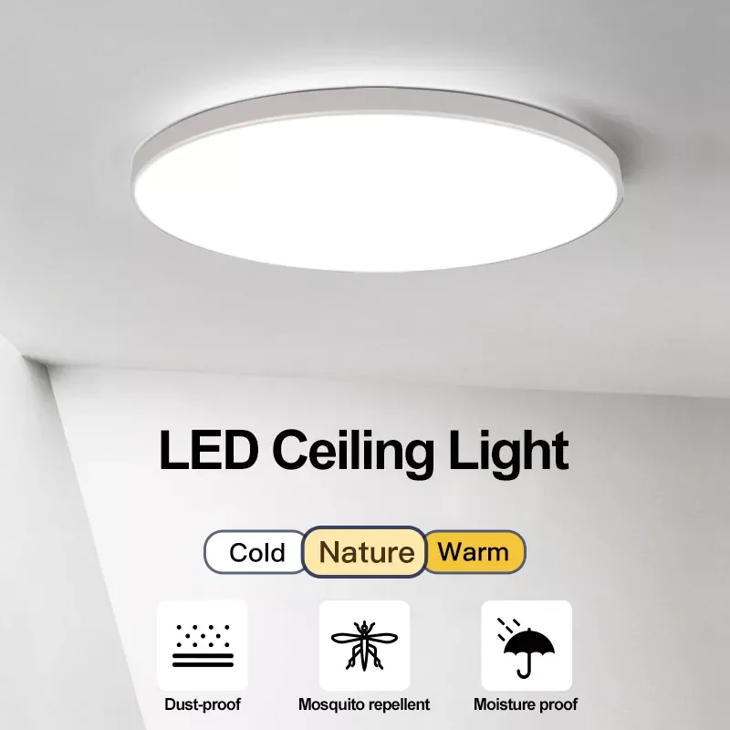 

LED Ceiling Lamps Modern Ceil Light 18/30/40/72W Led Ceiling Lights 220V Round Living Room Bedroom Indoor Kitchen Lighting Lamp