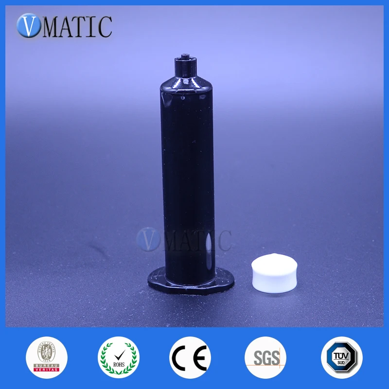 

Free Shipping 30cc 30ml US Style Dispenser Pneumatic Black Dispensing syringes Barrel With Piston