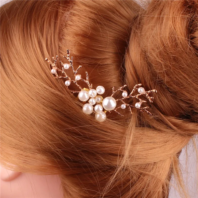 

YJWSXF Bridal wedding headdress handmade pearl headdress wedding accessories