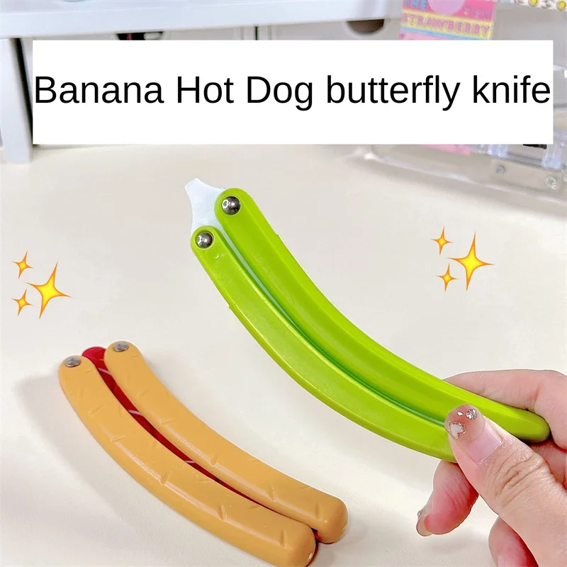 

Knife Training Improve Concentration Toys Decompression Deformation Stress Relief Student Toys Butterfly High Quality Banana