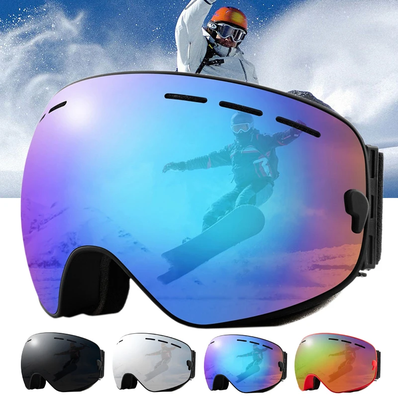 Ski Goggles Men Women Ski Goggles Double Layers Snowboard Mask Ski Eyewear Anti-fog OTG UV400 Motorcycle Snowmobile Glasses
