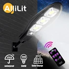 Уличная светодиодсветильник лампа на солнечной батарее, 500 Вт, водонепроницаемое настенное уличное освещение с пассивным ИК датчиком движения для сада, 160COB