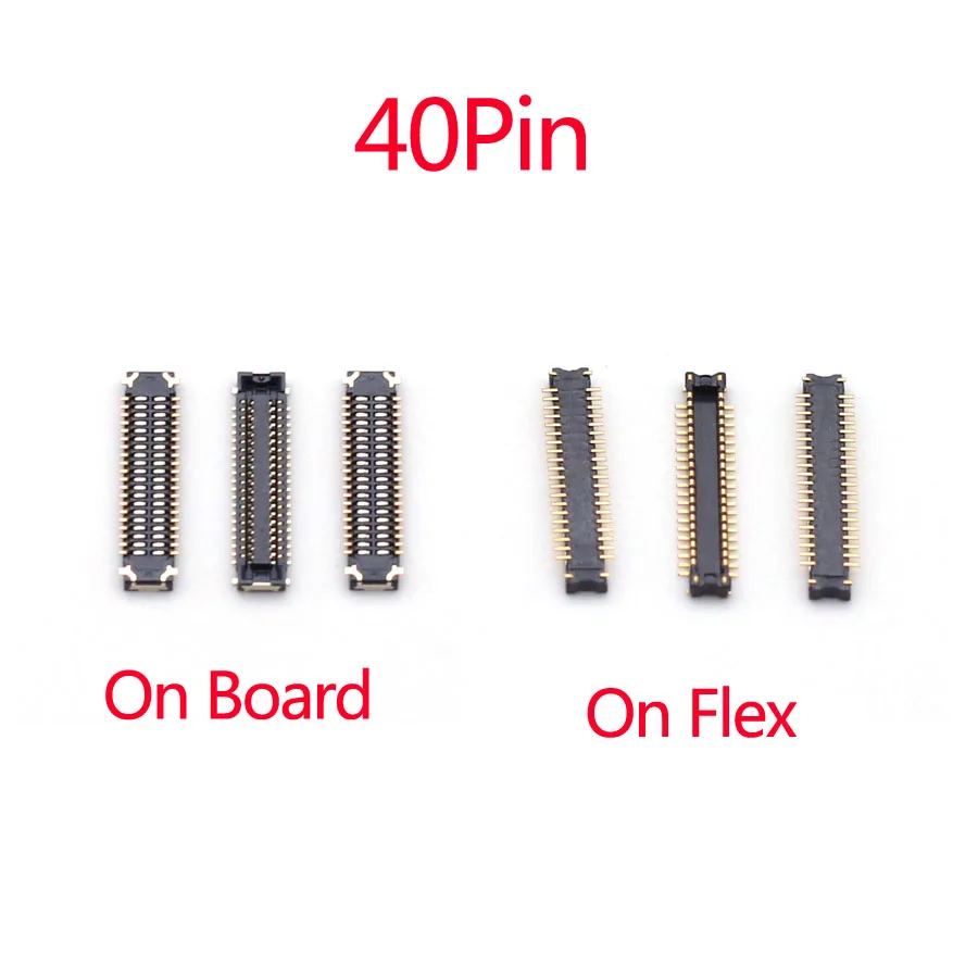 2 шт., гибкий разъем для ЖК-дисплея Motorola Moto G5S XT1793 XT1792 G6 Plus XT1926 E4 XT1767 XT1768, 40-контактный