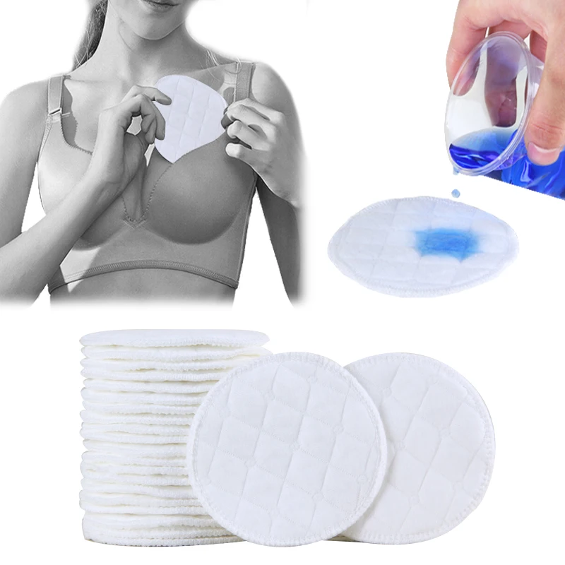 

12Pcs(6 Pairs) 3 Layers Cotton Reusable Breast Pads Nursing Waterproof Organic Plain Washable Pad Baby Breastfeeding Accessory