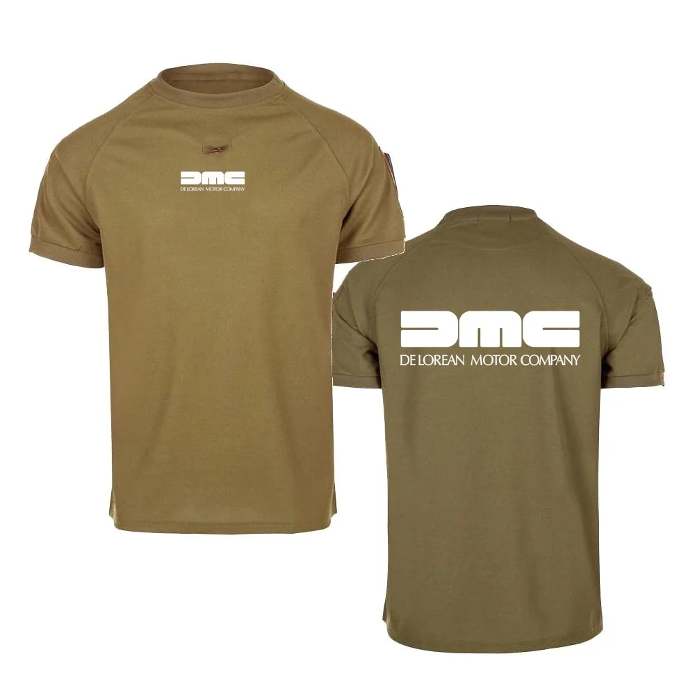Мужская футболка DMC DeLorean Назад в будущее из фильма повседневные топы с короткими