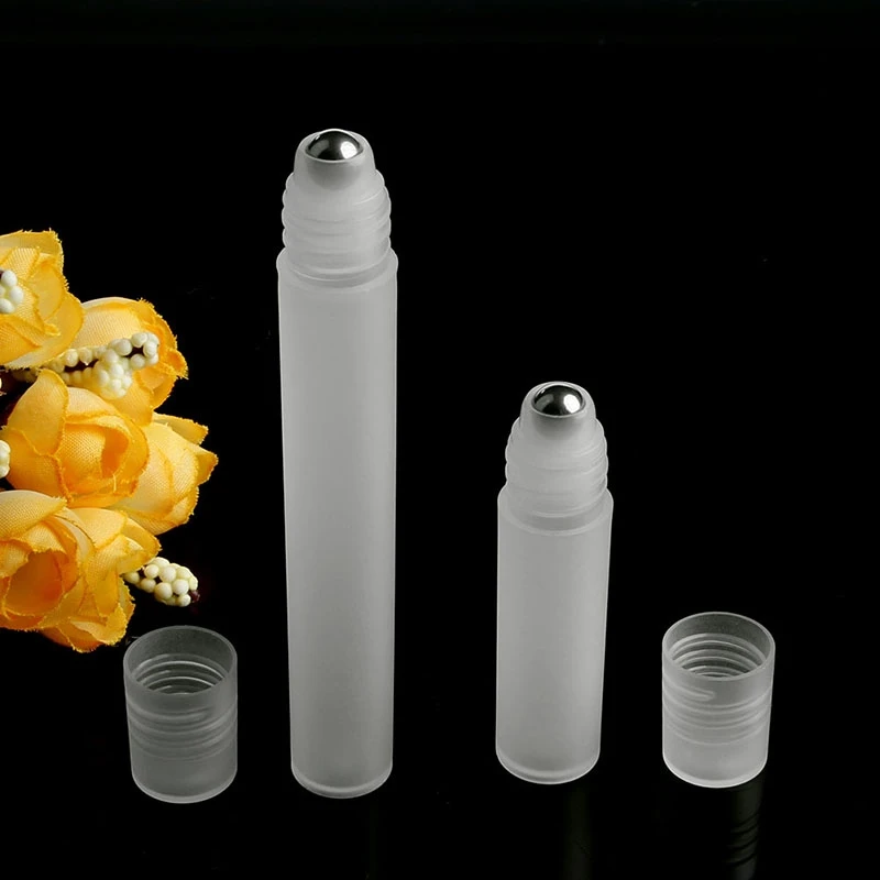 

1Pc 5ml/10ml Empty Roll on Stainles Steel Roller Ball Liquids Oil Perfume Bottle