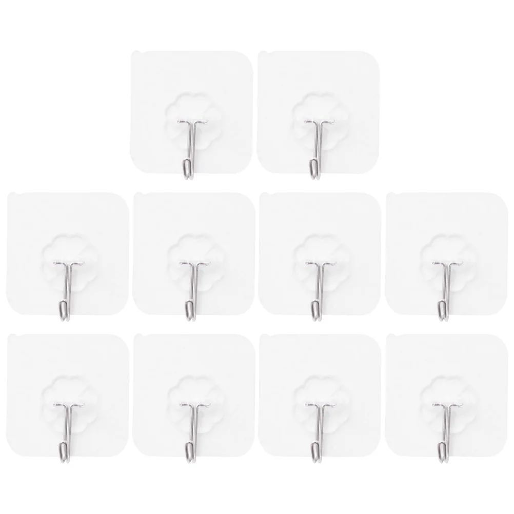 

Hooks Wall Hanger Hook Key Waterproof Adhesive Steel Stainless Removable Office Towel Coat Adhensive Hat Kitchen Decorative
