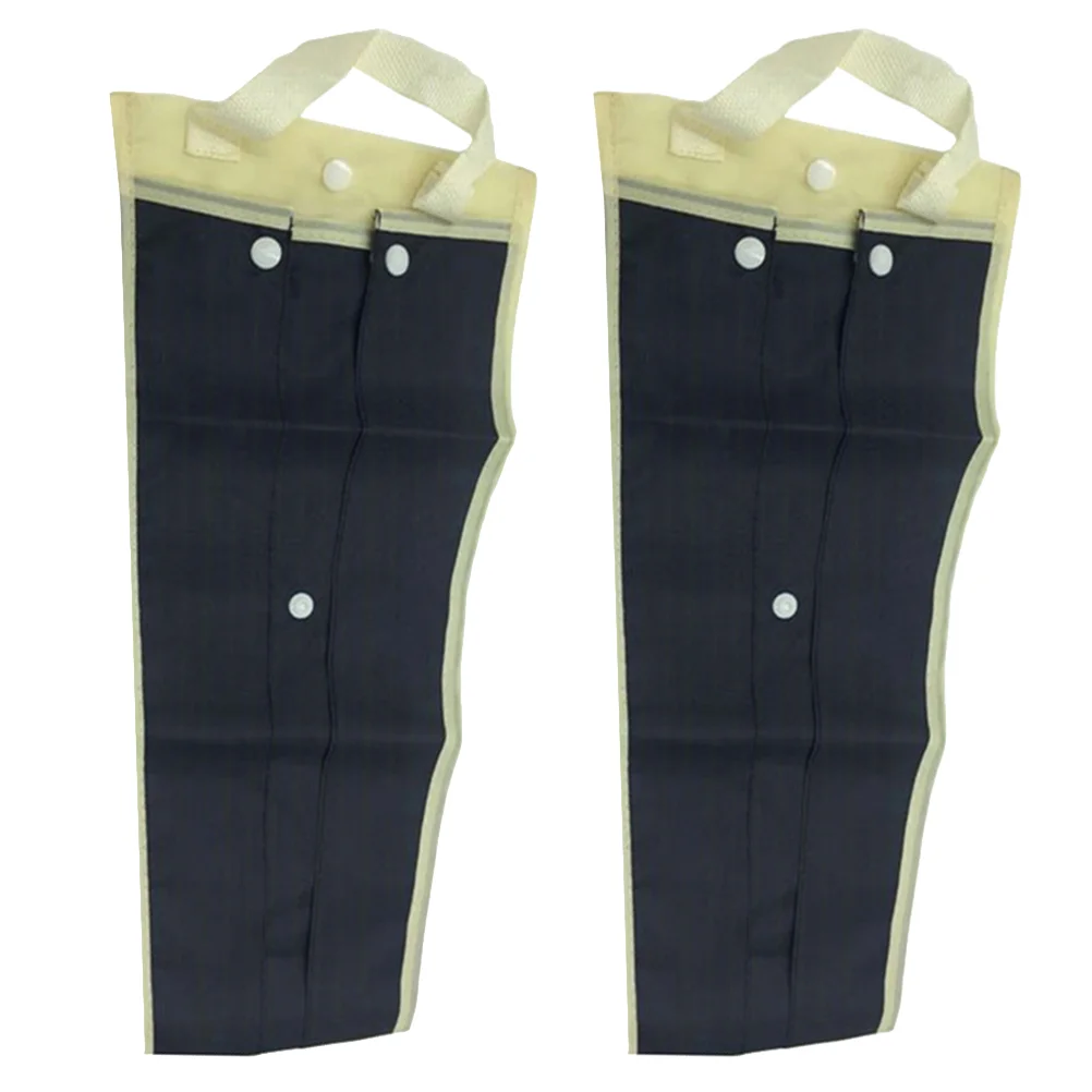 

2 Pcs Black Luggage Car Umbrella Storage Bag Cover 80*17cm Hanging Pouch Polyester Case