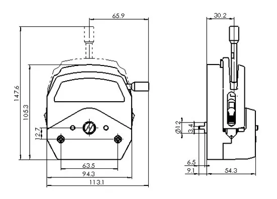 Фото Перистальтическая насосная головка OEM Classic Design PSF PPS 0.008-2416 мл/мин YZ1515X №4