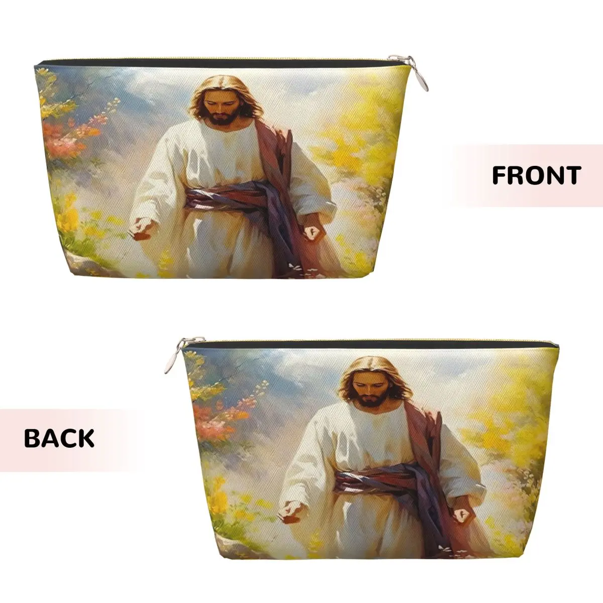 Сумка для туалетных принадлежностей Иисус и ягненка на заказ женщин