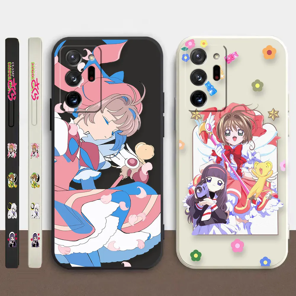 

Case For Samsung A50 A30 A10 A14 Note 20 10 9 M32 M22 M12 M32 A50S A20 Pro Plus Lite Ultra 4G 5G Case Anime Card Sakura