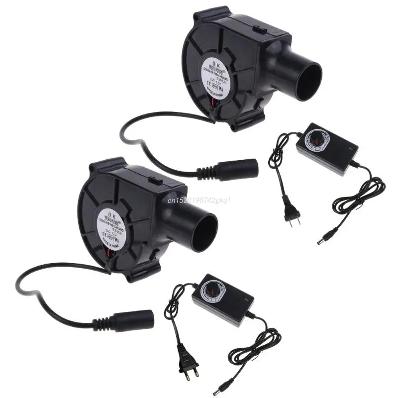 

Powered Air Large Fan Picnic Blower Controller Variable Air Fan Speed Tool Flow Plug Barbecue