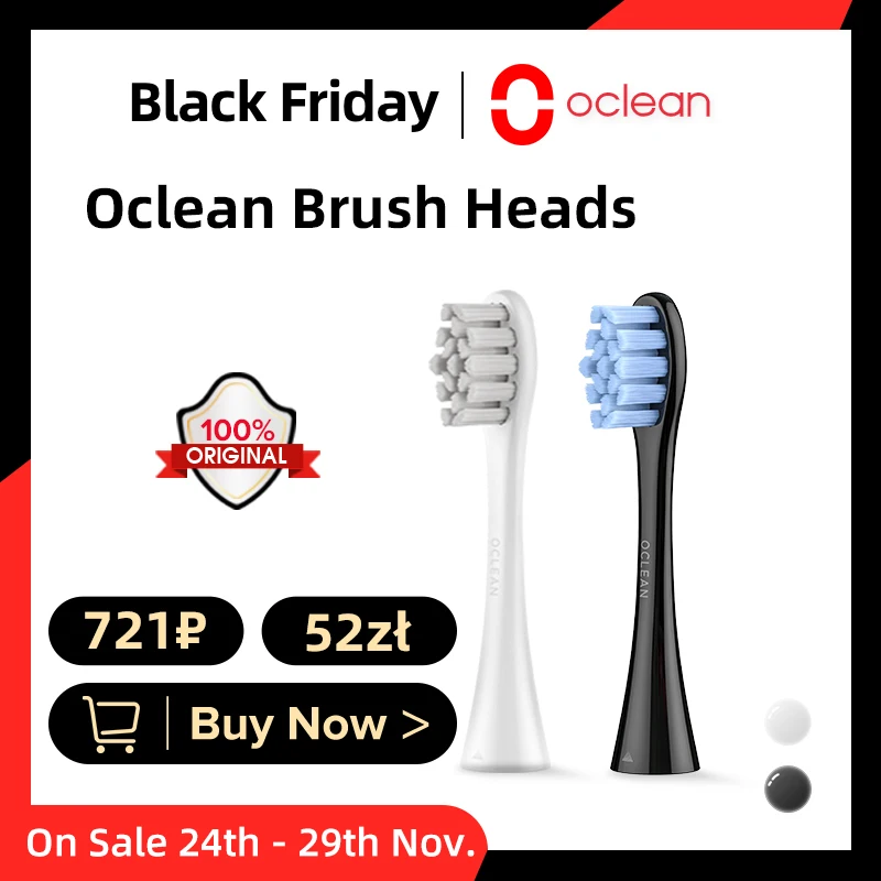 

Оригинал Oclean Головки кисти X Pro Elite One Flow Z1 F1 E1 Air 2 X10 Все Серия Smart Sonic Электрический Зубная щётка Советы Аксессуары