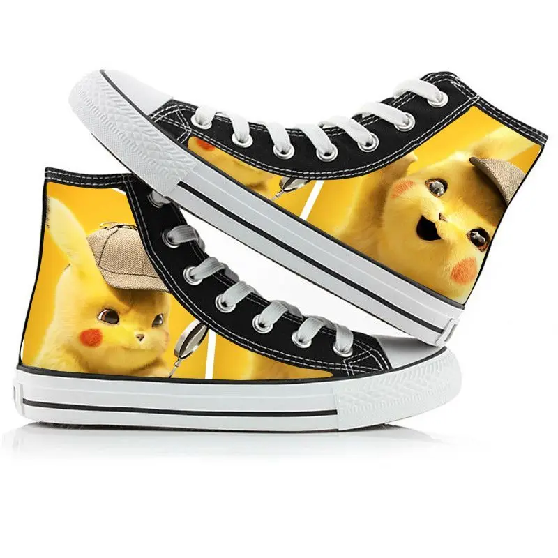 

Pokemon Genuine New Anime Cartoon Peripheral Fashion Trend Casual Couple Adult High Top Canvas School Board Shoes