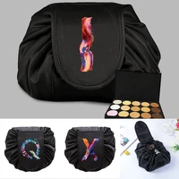paint letter drawstring cosmetic bag travel storage makeup bag ladies women portable make up pouch organizer toiletry beauty box