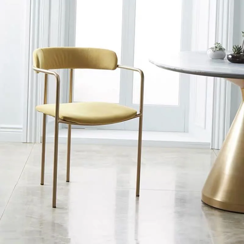 

Modern Mobile Dining Armchairs Living Room Backrest Cafe Luxury Lounge Dining Chair Design Makeup Sillas De Comedor Furniture
