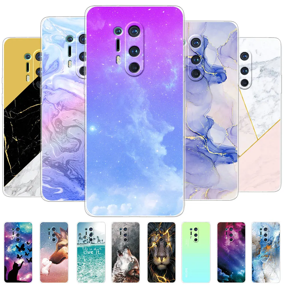 Для OnePlus 8 чехол для OnePlus 8 Pro прозрачный мягкий силиконовый защитный чехол Coque для OnePlus 8 8 Pro IN2013 IN2023 чехол Чехол-бампер