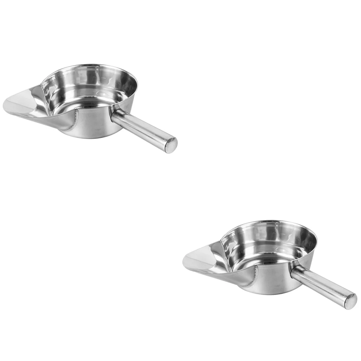 

2x Packing Practical Packaging Stainless Steel Scoop Fried Chicken Packing Scoop French Fries Scoop