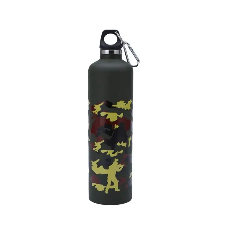 

Stainless Steel Water Flask 750ml Leak-Proof Stainless Steel Sports Water Bottles Reusable Camouflage Outdoor Camping Mugs