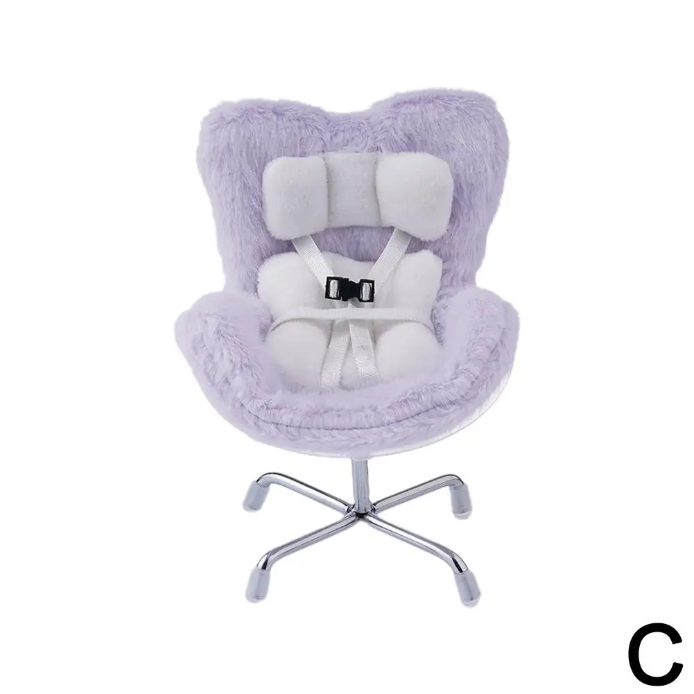 

Для Labubu автомобильное кукольное безопасное сиденье Kawaii Ob11, сиденье, украшение интерьера автомобиля, украшение для ароматизации воздуха, милые куклы, украшения