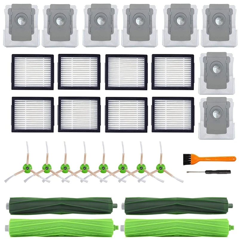 

Replacement Main Brush Side Brushes HEPA Filter For Irobot Roomba I7 E5 E6 Robot Vacuum Cleaner Accessories