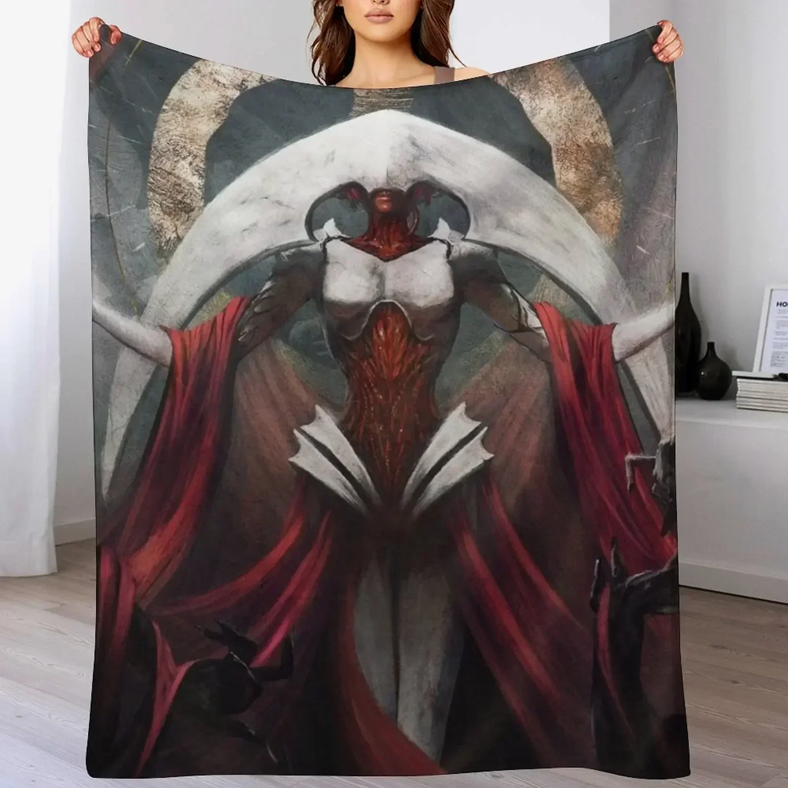 Elesh Norn (портретная версия) Декоративное одеяло Свободные декоративные кровати