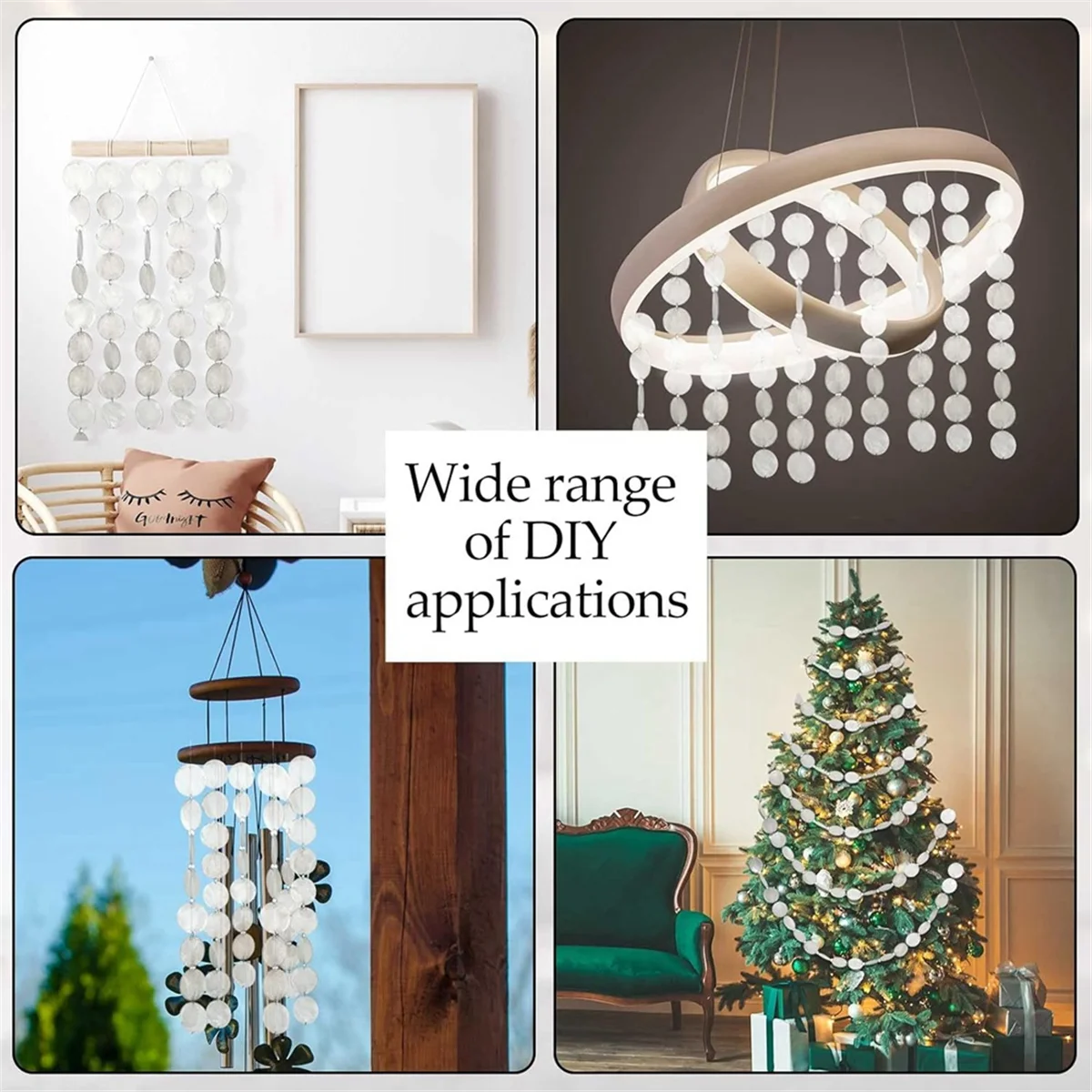 180 шт. круглых естественные ракушки Capiz Sea Shells 2-дюймовые ореховые патроны для