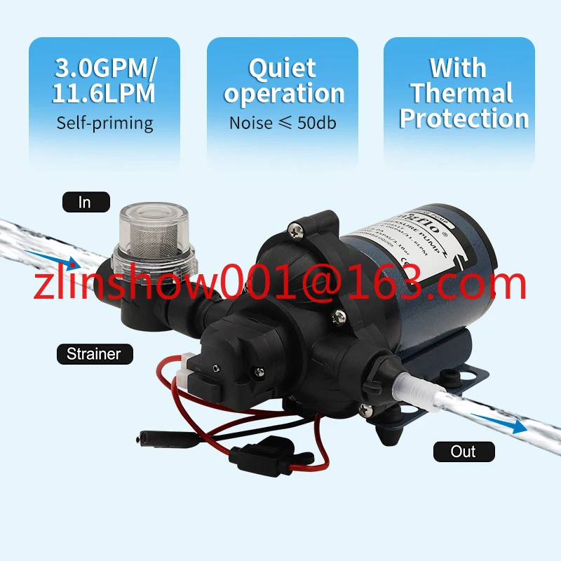HY-30451T 12 В 3GPM 45 фунтов на кв. дюйм электрический насос для пресной воды с питанием