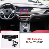 car gravity mobile phone holder for changan cs35plus 2018 2020 air vent clip cellphone stand support protection car accessories