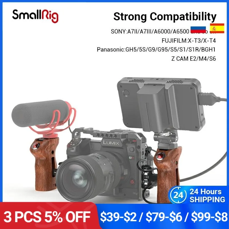 

SmallRig Threaded Side Handle with Record Start/Stop Remote Trigger For SONY/ Panasonic/FUJIFILM/Z CAM 3323