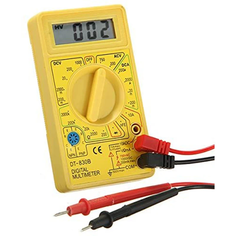 

Digital Multimeter Professional Multimeter With 200 Ohm-2000K Ohm Range Max AC Current 10A