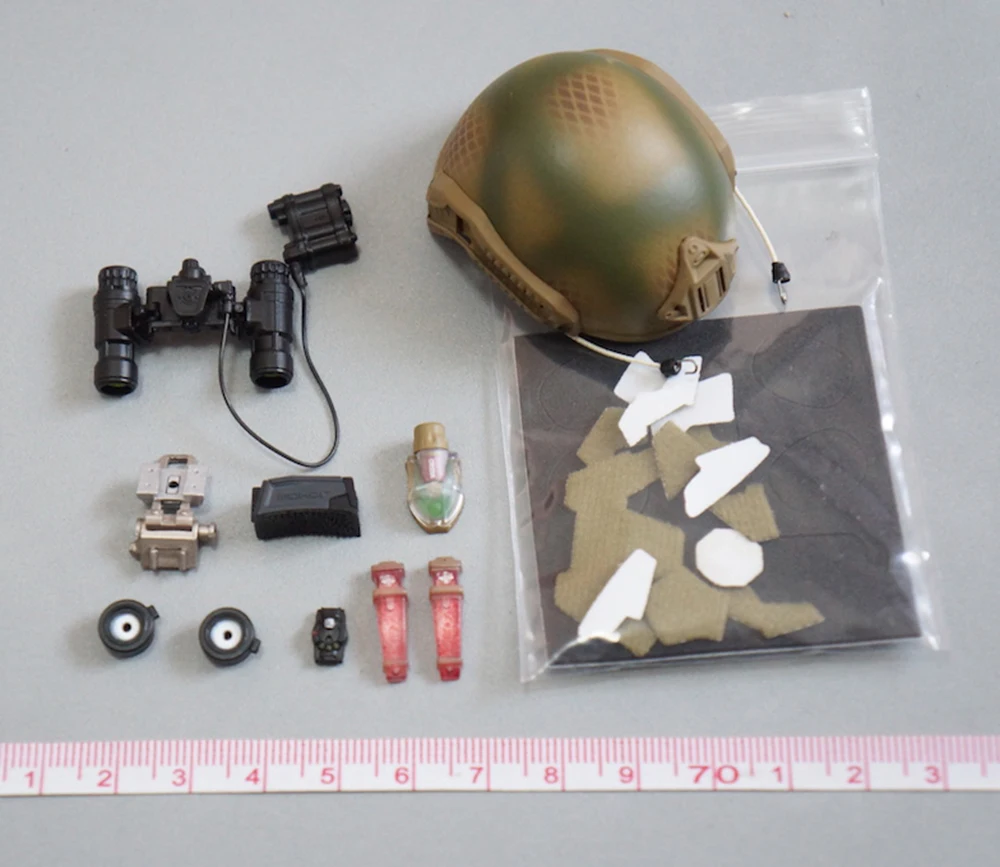 

Easy&Simple 1/6 ES 26044S Special Mission Unit Party Evacuation Team Battle Helmet Full Set For 12inch Action Figures
