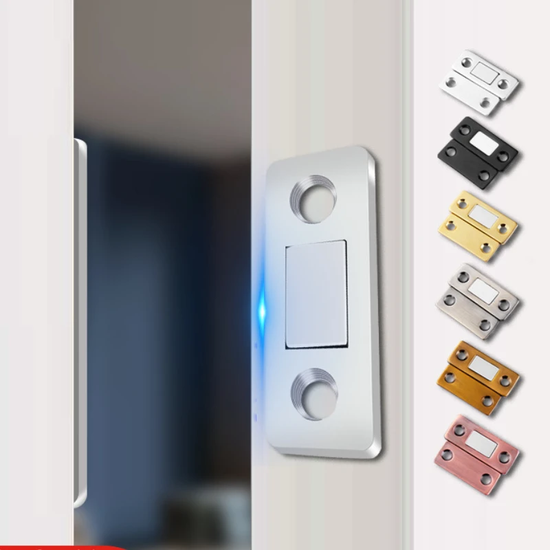 

Clothes Cabinet Sliding Door Strong Magnetic Invisible Door Suction Drawer Cabinet Suction Door Punch-free Door Touch Wholesale