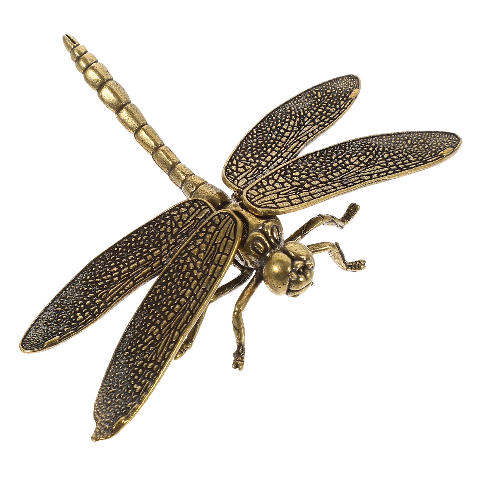 

Brass Dragonfly Figurine Dragonfly Copper Sculpture Ornament Figurine for Home Office